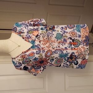 MILLY For Design Nation Sheer Floral Top